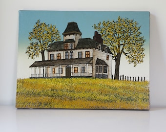 Vintage House Serigraph by Artistic Interiors Inc, The Walking Art Gallery