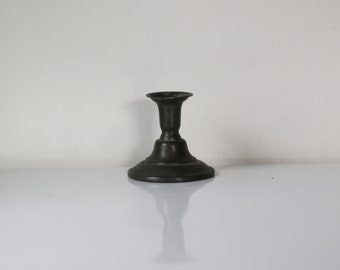 Vintage pewter candle holder