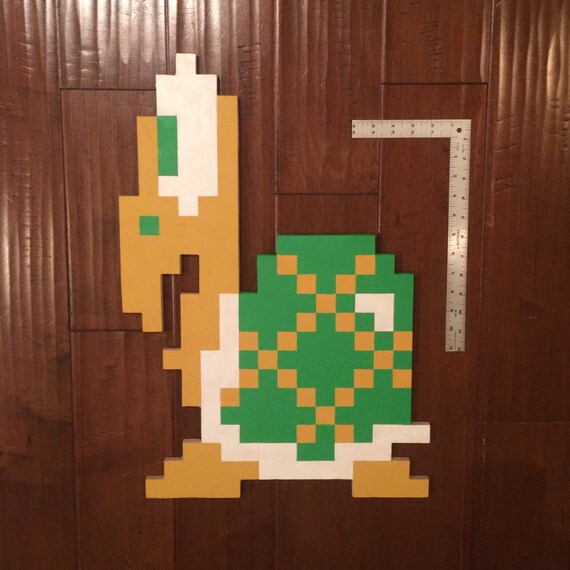 Super Mario Bros. 8Bit 3-D 16x23 KOOPA TROOPA | Etsy