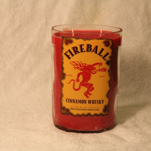 Huge Fireball Bottle Cinnamon-Scented Candle - Awesomely Strong Cinnamon Fragrance!