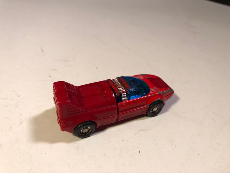Vintage 1982 Go Bots Super Car Robo Die Cast Transformer Robot to Sports Car