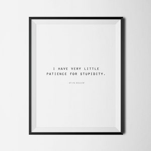 The Office TV Show Printable I Have Very Little Patience for - Etsy
