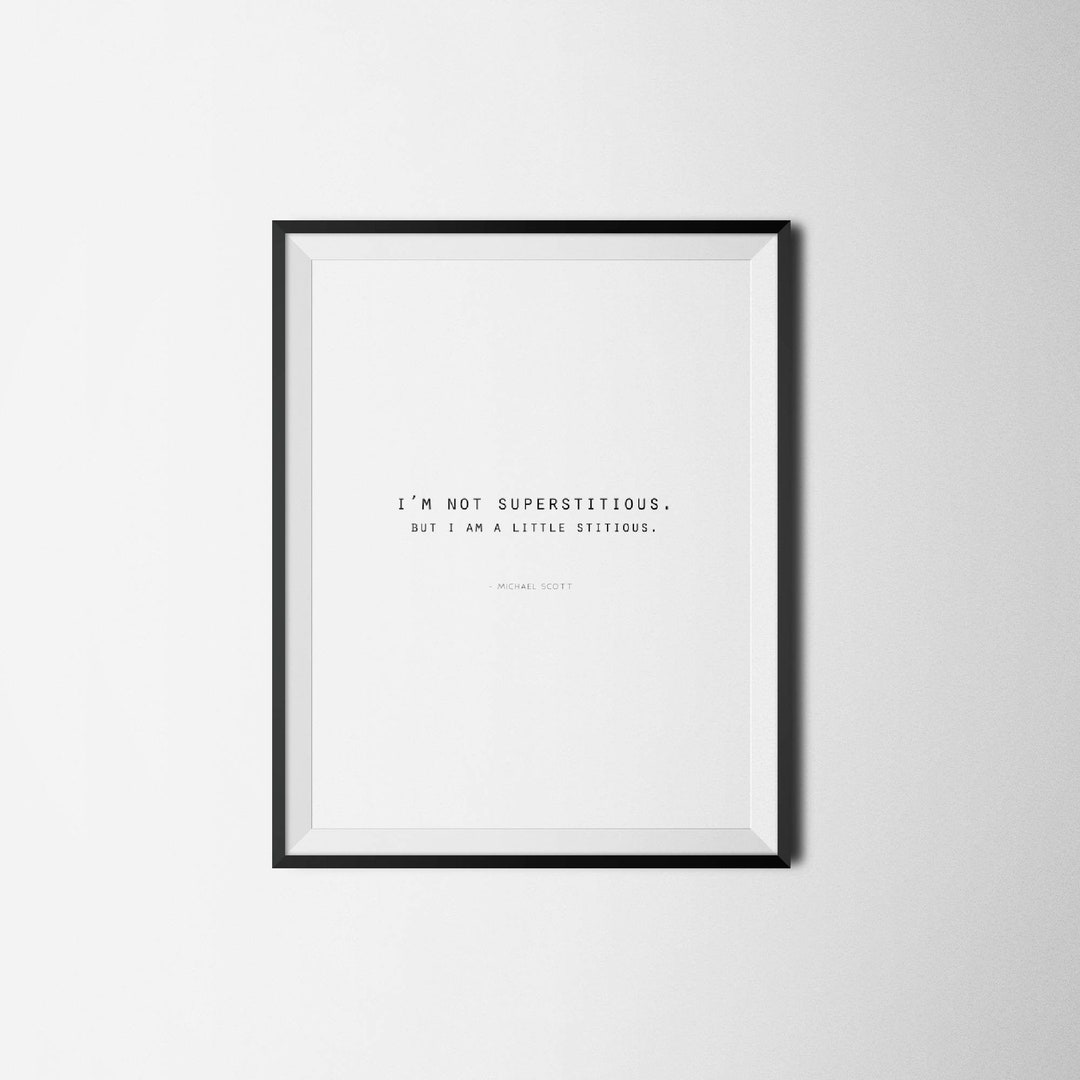 I'm Not Superstitious but I Am A Little Stitious, the Office TV Show ...