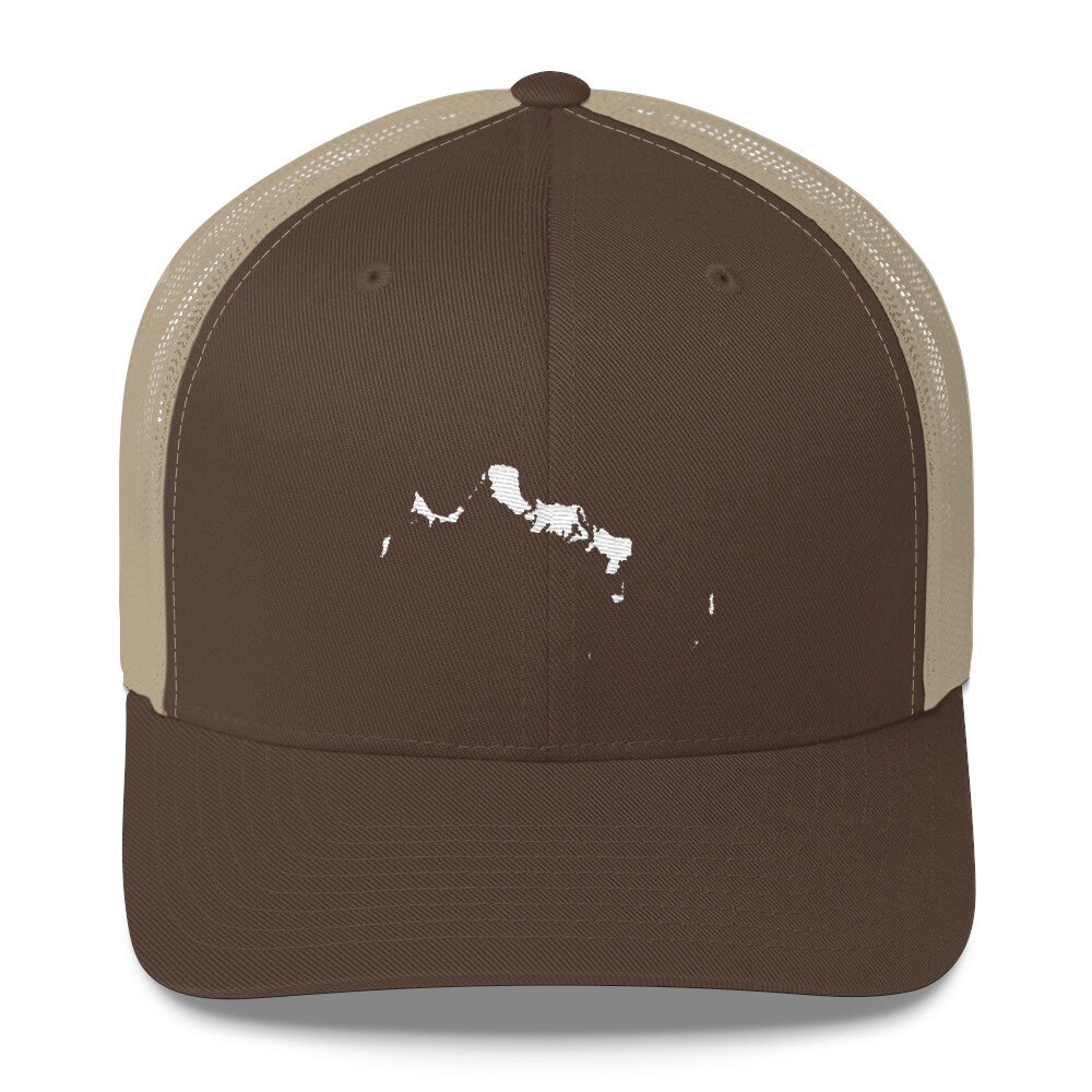 トラッカー キャップ、タークス カイコス諸島、カリブ諸島、刺繍入り