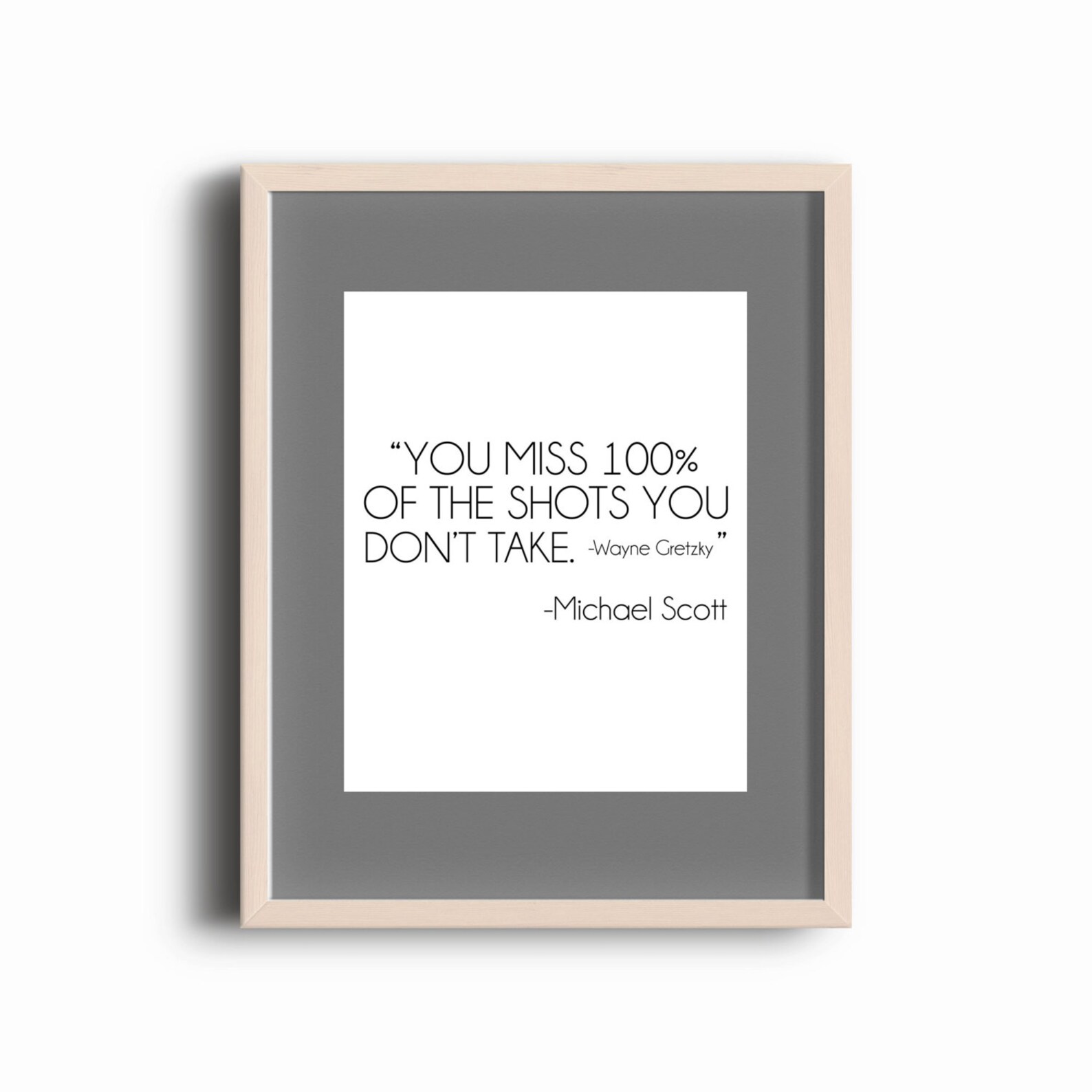The Office TV Show Quote You Miss 100 Of The Shots You Etsy