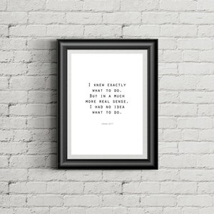 The Office TV Show Printable, I Knew Exactly What to Do, Office Wall ...