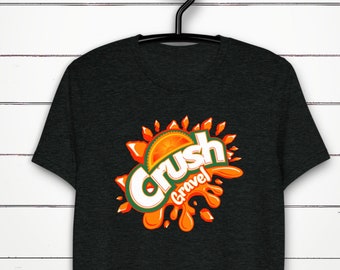 Cycling T-shir - Crush Gravel Graphic Tee - Unisex Tri-Blend T-Shirt - Bella + Canvas 3413