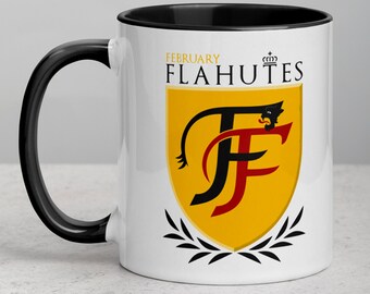February Flahutes Coffee Mug with Color Inside