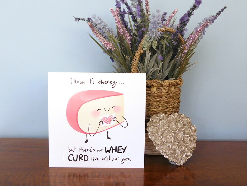 Cheesy Romantic Pun Card Funny Love Card for Boyfriend or Etsy