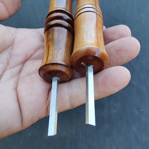 Bushcraft Ferro Rod Striker: Jobillo Wood Handle, High Speed Steel