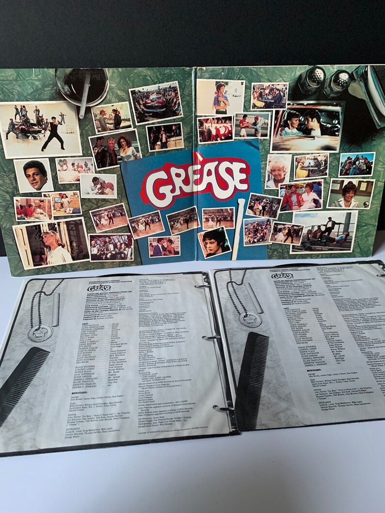 Grease Soundtrack 1978 Vinyl Record John Travolta Olivia Etsy