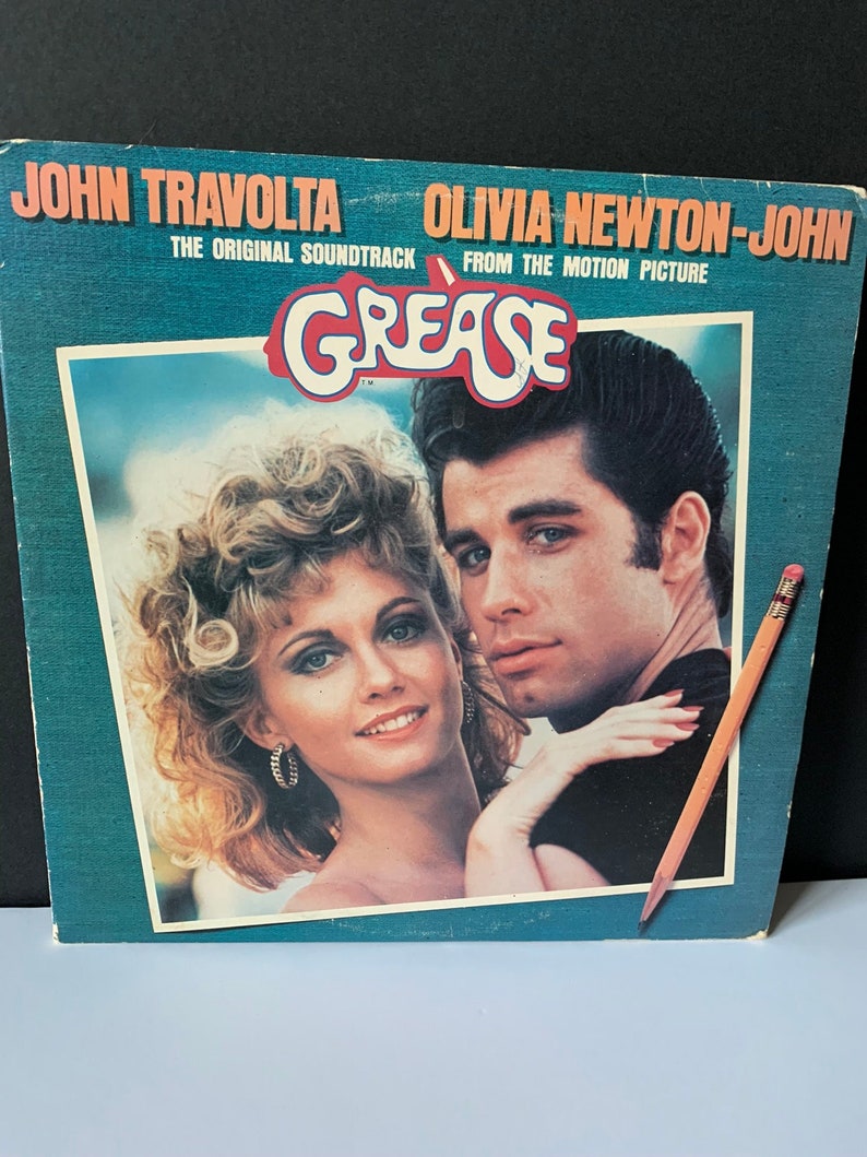 Grease Soundtrack 1978 Vinyl Record John Travolta Olivia Etsy