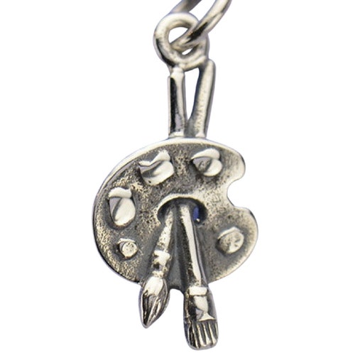 Paint Brush Charm in Sterling Silver. Sterling Silver Charm. Etsy