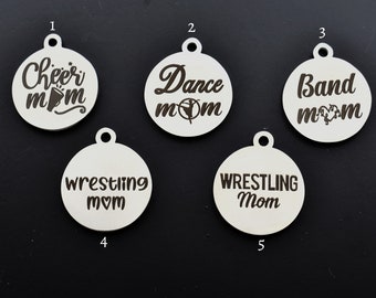 Dije de acero inoxidable para mamá grabado con láser: Animadoras, Bailarinas, Bandas, Lucha Libre