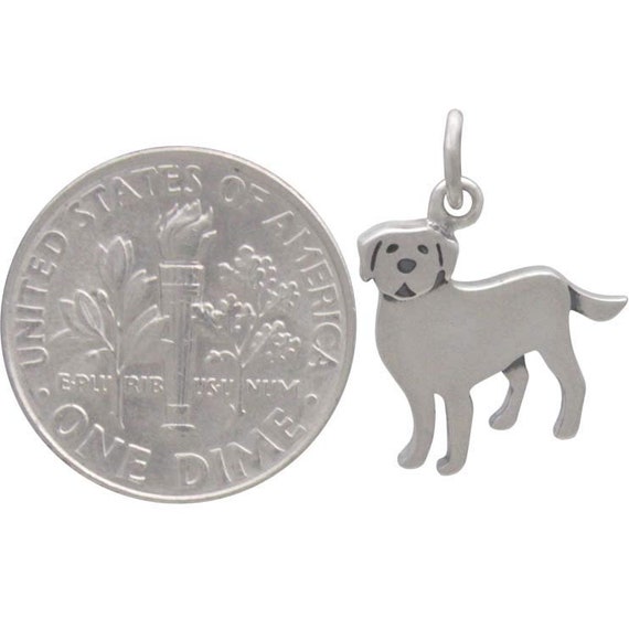 Dog Breed - Labrador Standing Charm Sterling Silver Dog Breed - Labrador Standing Charm Sterling Silver
