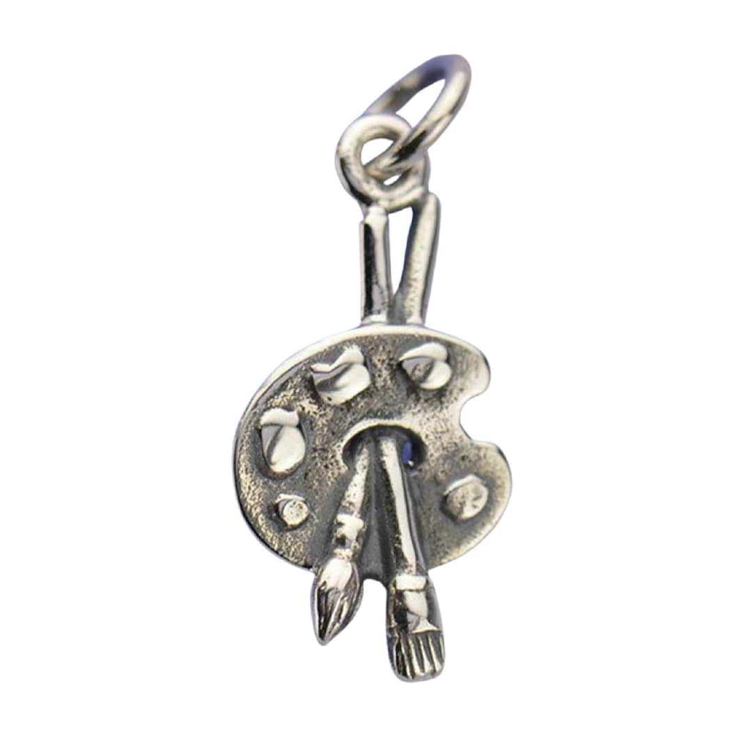 Paint Brush Charm in Sterling Silver. Sterling Silver Charm. Charms