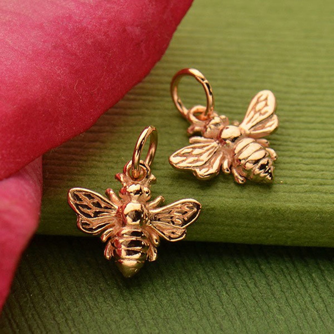 Rose gold on sale bee charm