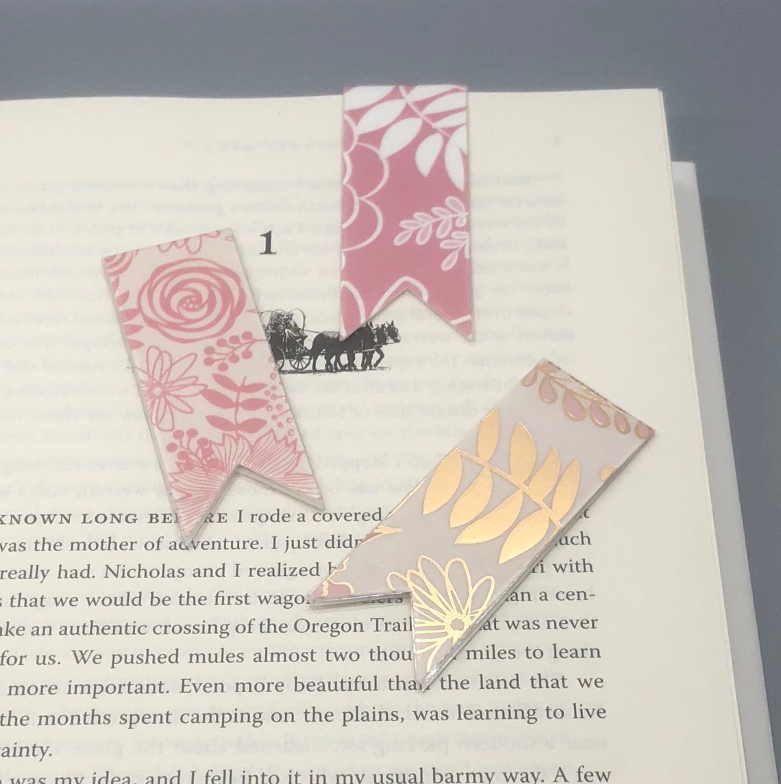 3 Bookmarks Etsy