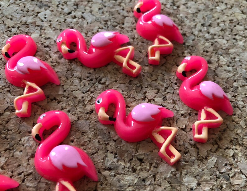 Flamingo Push Pins or Set of 10 15 or 20 Etsy