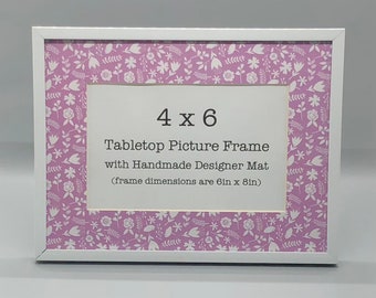 1904 Orchids Bouquet Vintage Look Metal Sign or Matted Print for 11x14 Frame