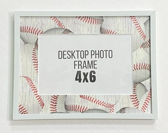 Baseball/Softball Designer Photo Frame - cubicle decorations, office decor, office photo frame, pretty photo frame