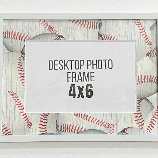 Baseball/Softball Designer Photo Frame - cubicle decorations, office decor, office photo frame, pretty photo frame