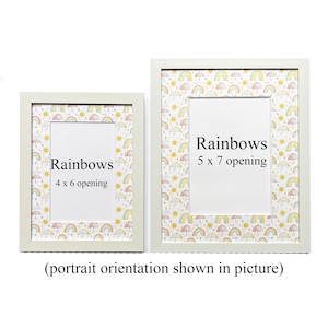 Rainbows Photo Frame – Handmade Picture Frame, Office Decor