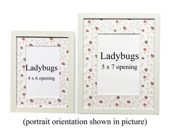 Ladybugs Floral Photo Frame – Handmade Office Decor