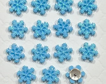 Snowflake Push Pins Set - frozen, dorm decor, hostess gift, weddings, decorate cubicle, office decor