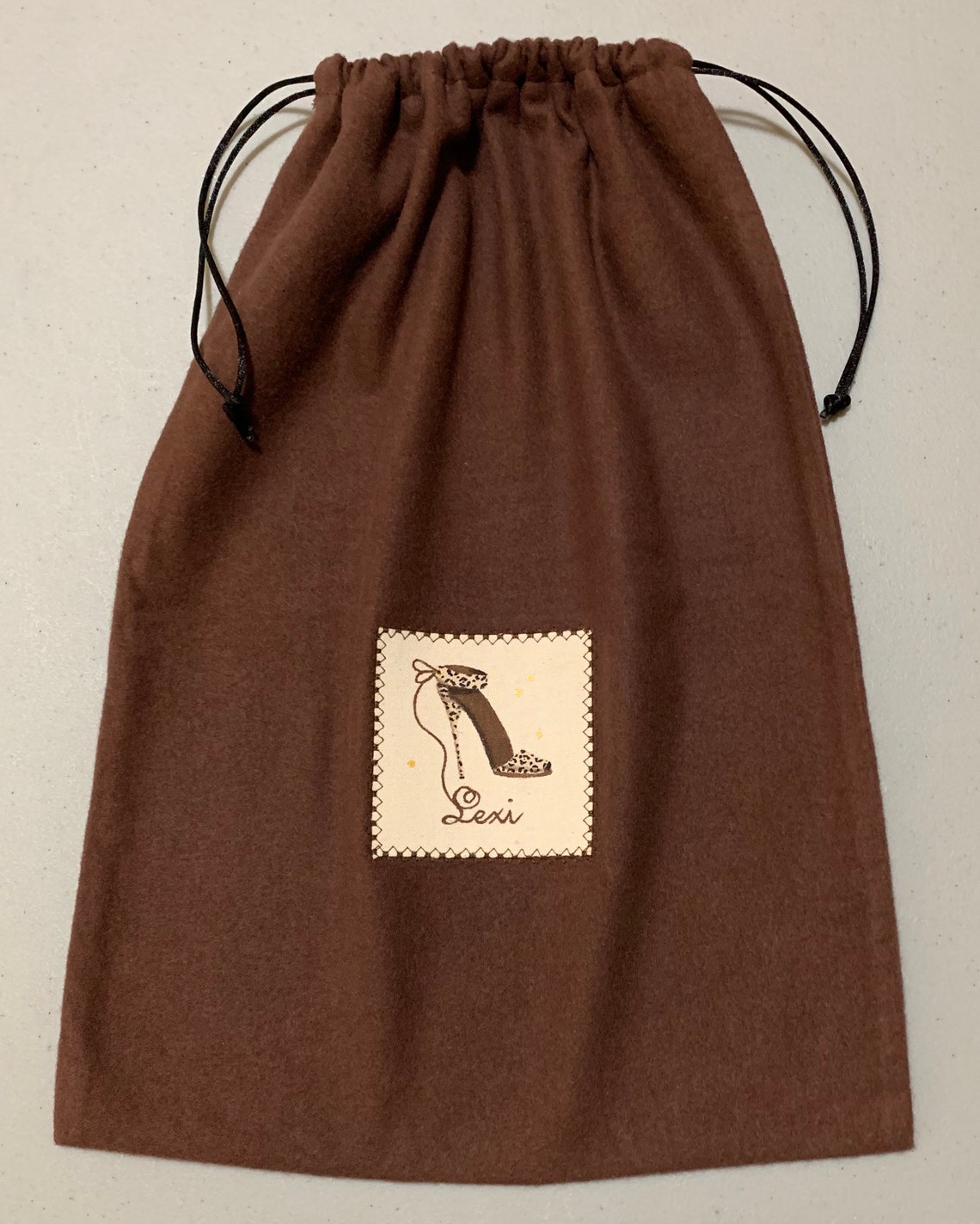 Bespoke Flannel Shoe Bags Personalized Just for You Etsy