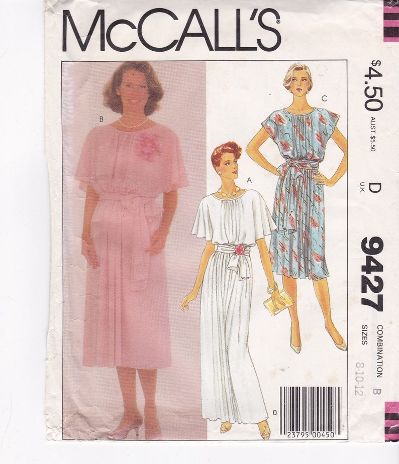 Vintage UNCUT McCall/'s 9427 Sewing Pattern