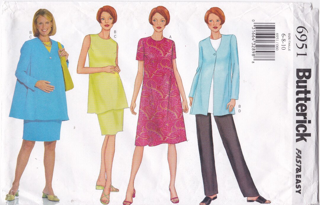 Maternity Jacket Dress Tunic Skirt and Pants Misses' Etsy