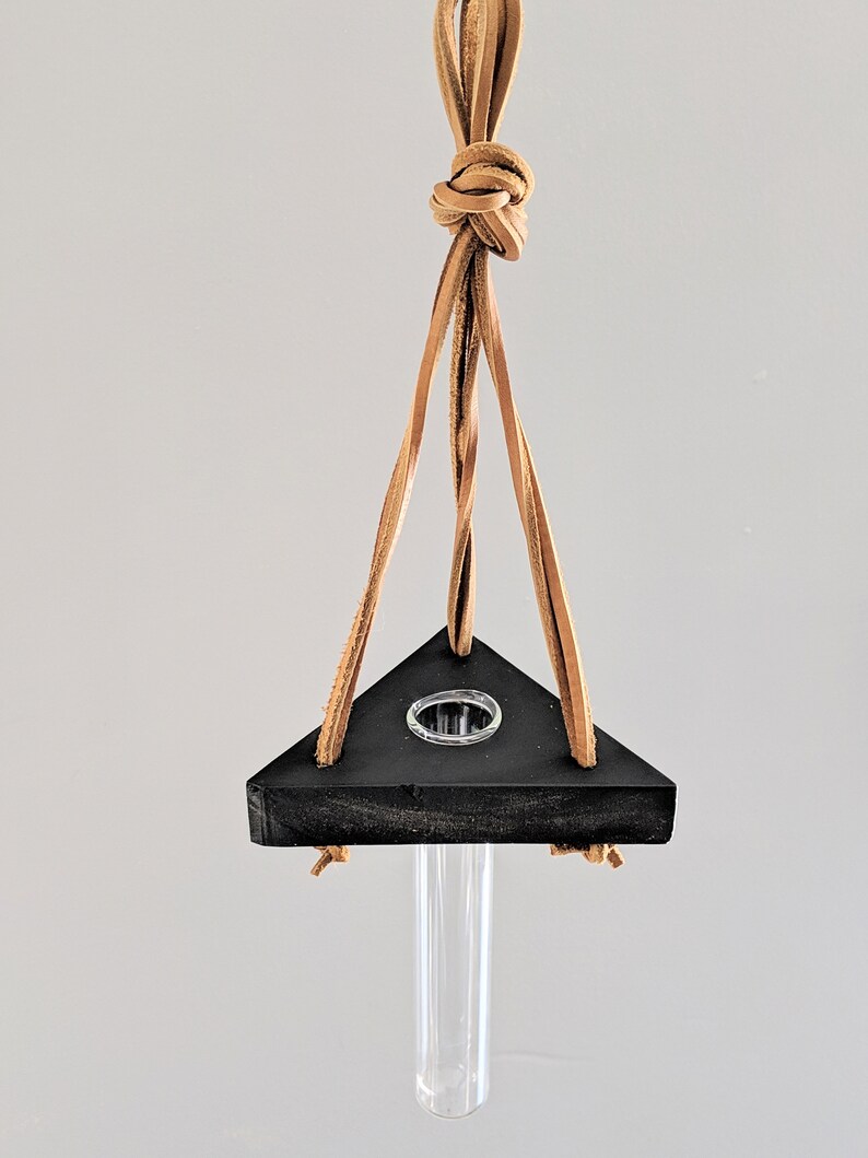 Single Triangular Hanging Test Tube Plant Stand