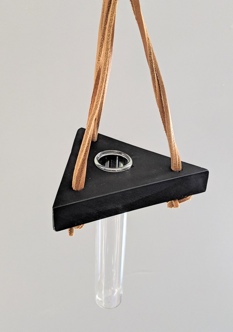 Single Triangular Hanging Test Tube Plant Stand