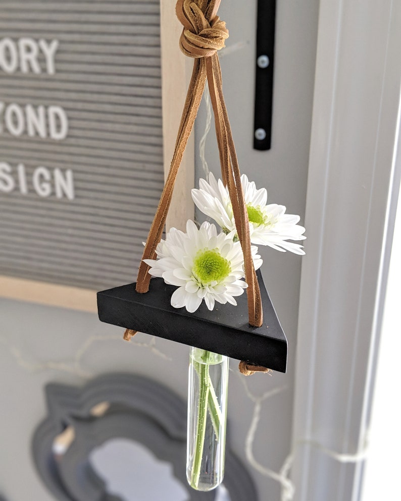 Single Triangular Hanging Test Tube Plant Stand