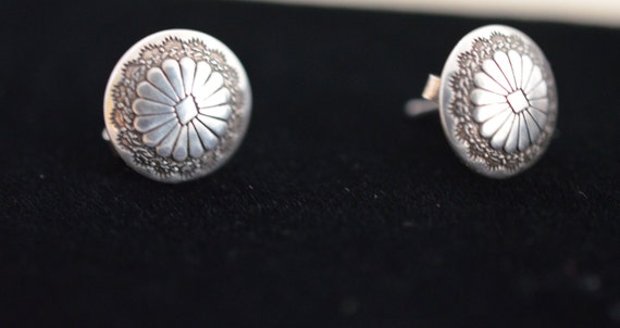 Two sets of small, silver, southwestern-style vin… - image 2