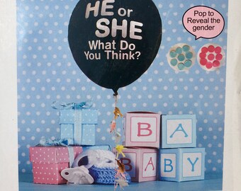 He Or She Balloon Etsy He Or She Balloon Etsy