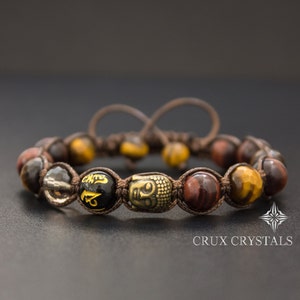 Father's Day Gift Idea Buddha Red & Brown Tigers Eye - Etsy