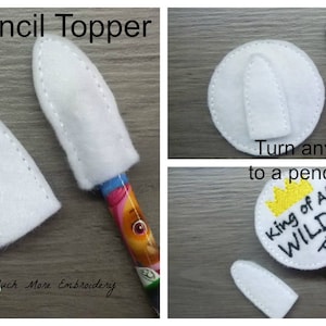 DITIGAL ITEM: Blank Pencil Topper, Turn any feltie in to a pencil topper!