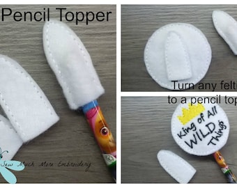 DITIGAL ITEM: Blank Pencil Topper, Turn any feltie in to a pencil topper!