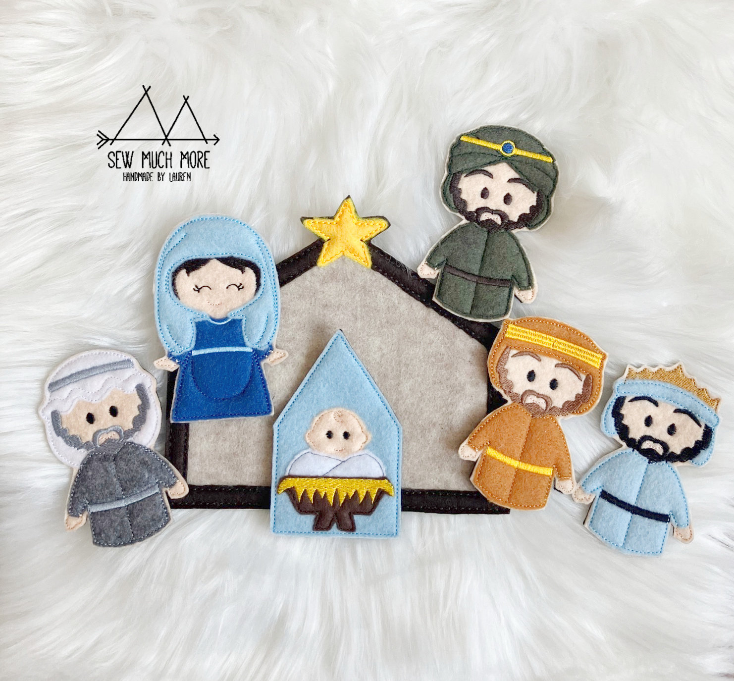 Nativity Finger Puppet Set - Etsy