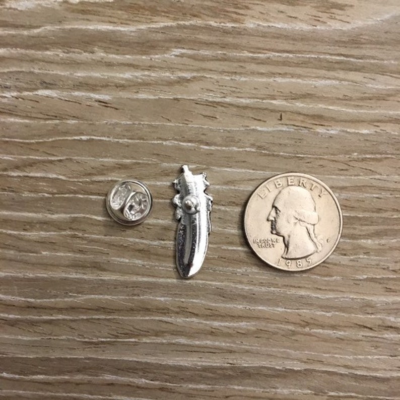 Small Feather Lapel Pin Tie Tack Small Silver Tone Metal Etsy