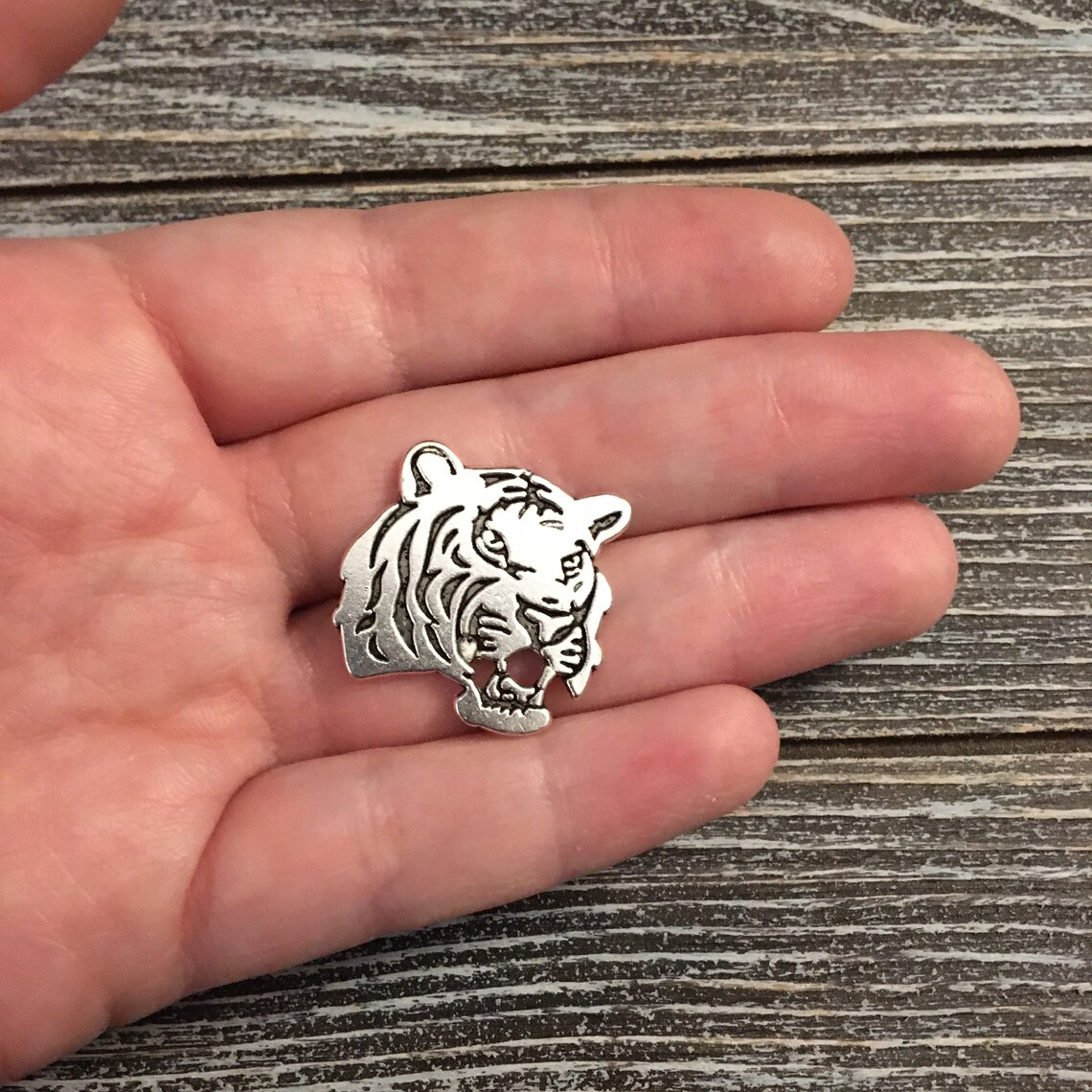 Tiger Head Lapel Pin Silver Tone Men's Fashion Etsy