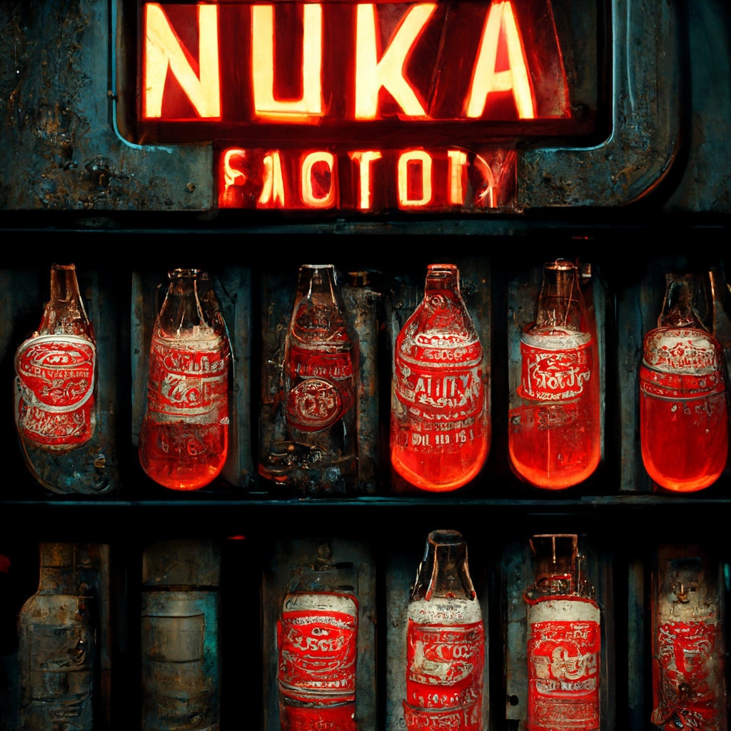 Nuka-Cola-Flasche aus dem Fallout-Universum