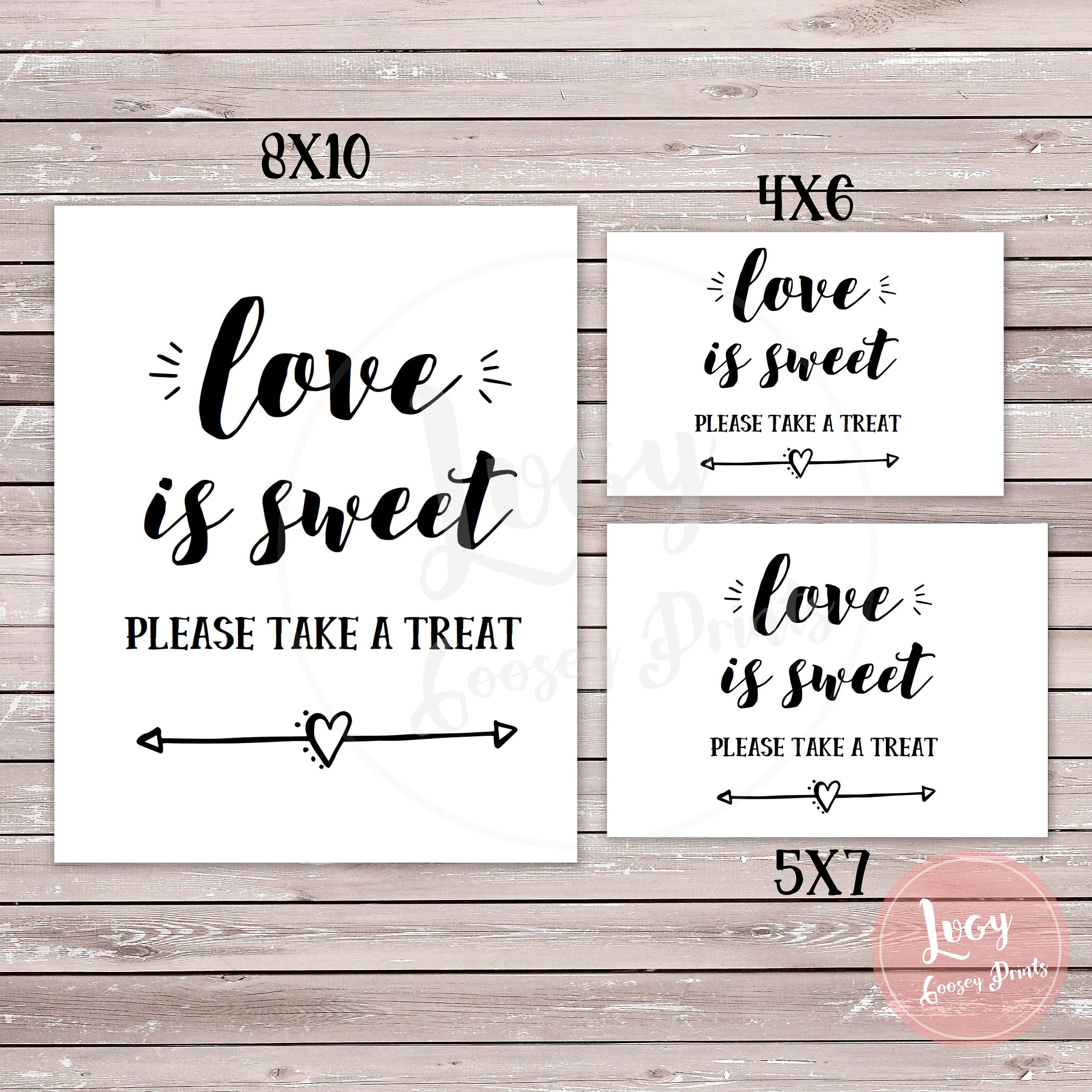 Very Sweet Sign Love is Sweet Sign, Printable Sign, Instant Download - Etsy