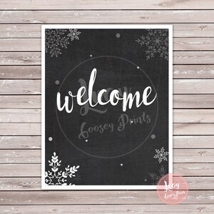 Welcome Printable Sign - Instant Download - Party Sign