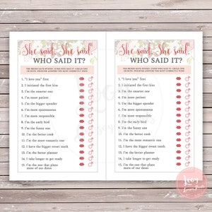 Who Said It Brides Version Lesbian Wedding Shower - Etsy