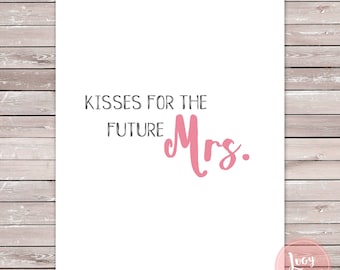 Kisses for the Mrs Guest Book - Etsy