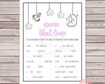 Name That Tune Printable Game Instant Download Baby Shower | Etsy