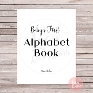 Baby Shower Coloring Book - Baby's First ABCs - Instant Download - Printable Game / Activity - Baby Sprinkle image 3
